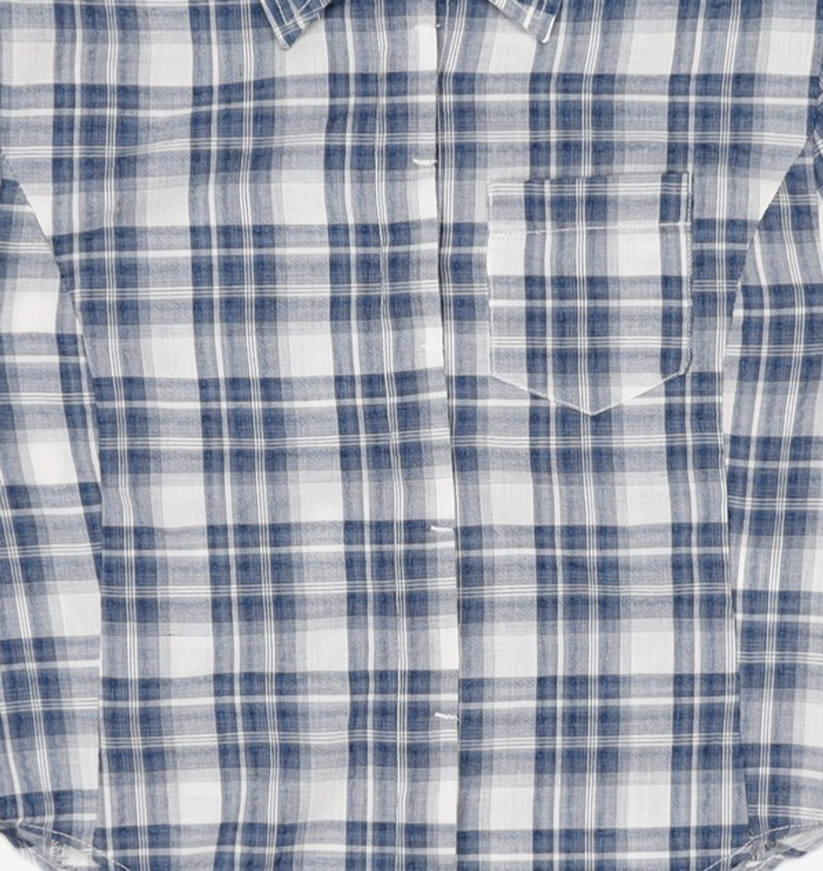 어반드레스(AVANDRESS) Slender Check Shirt BLUE M