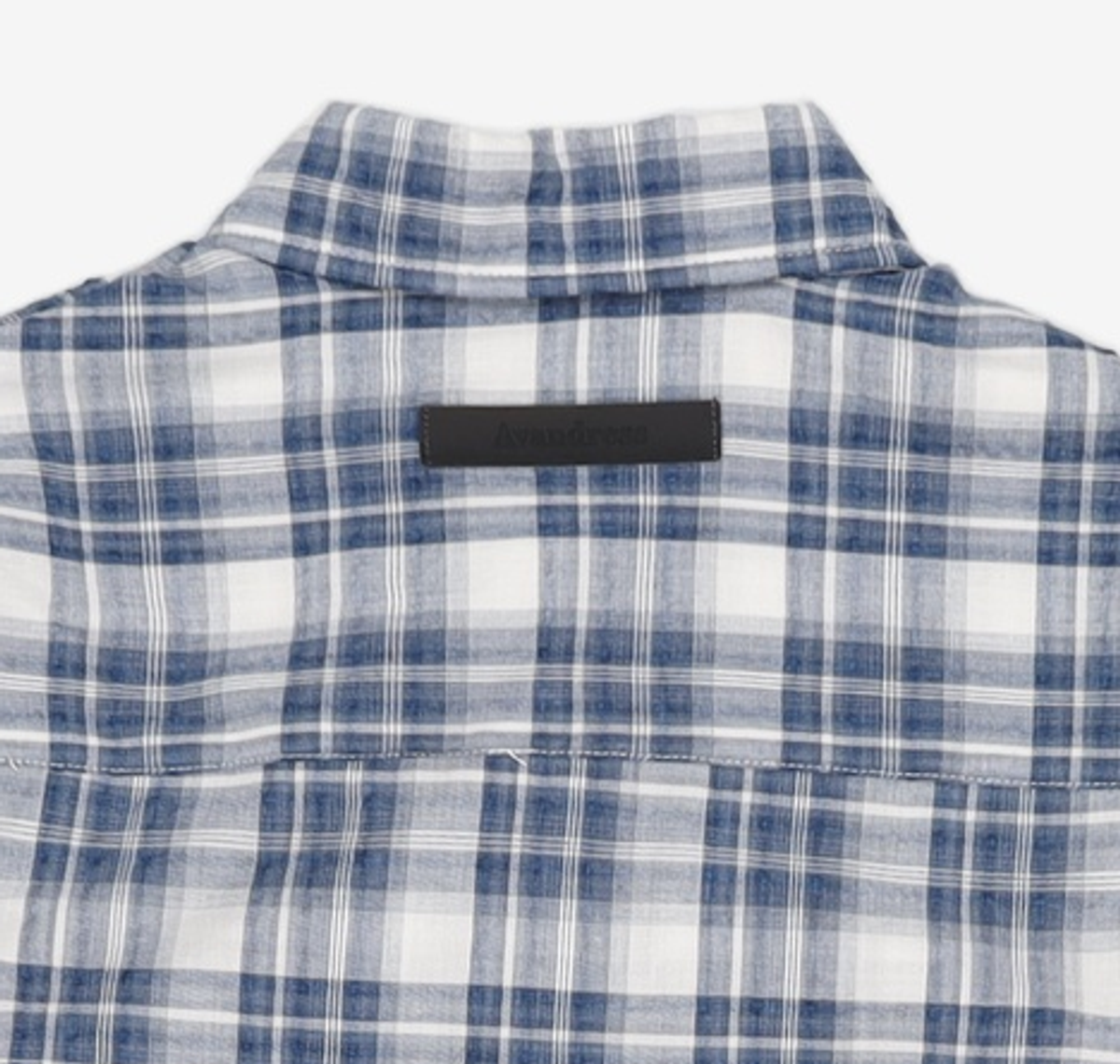 어반드레스(AVANDRESS) Slender Check Shirt BLUE M
