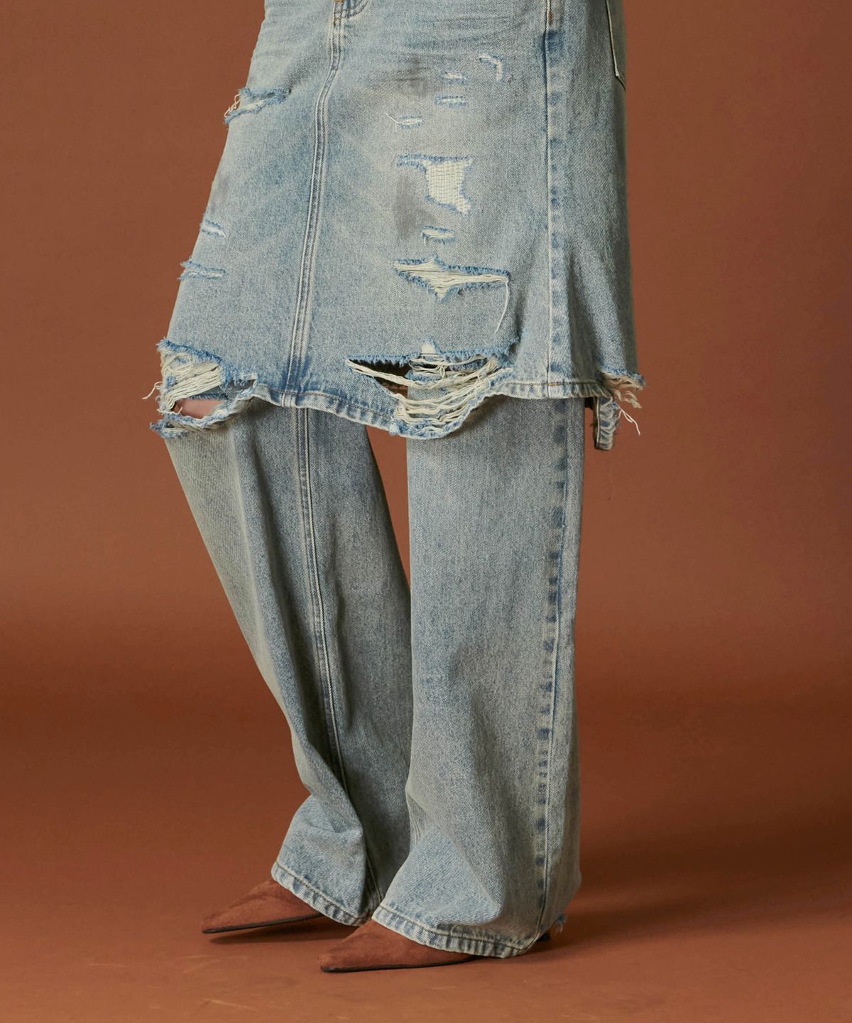 프로젝트 웨이브(PROJECT WAVE) Paint Denim Pants