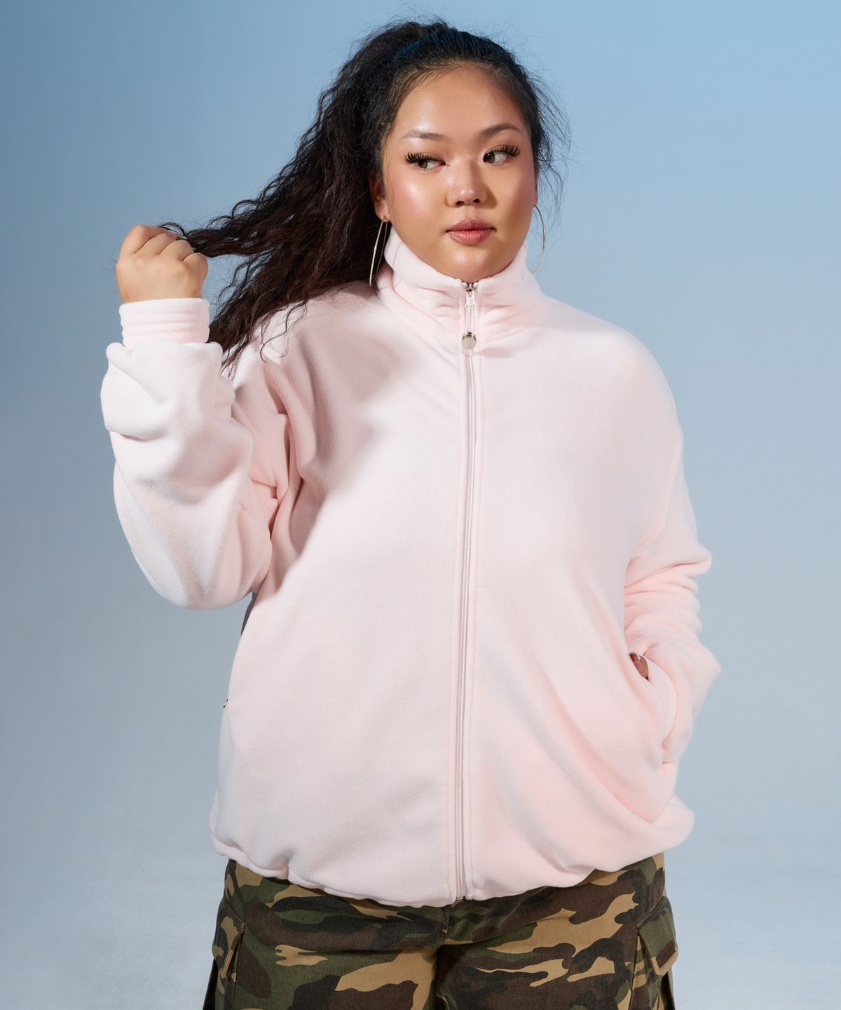 쿨시스(COOLSIS) CS COOL GIRL FLEECE ZIP-UP-032 (PINK)