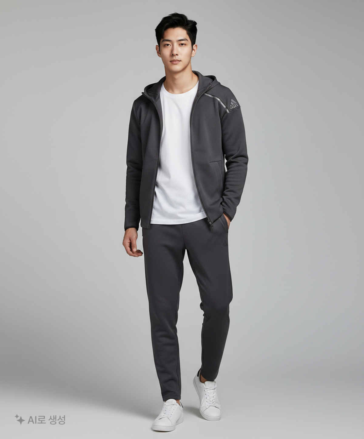 아디다스(ADIDAS) 후드 집업 100