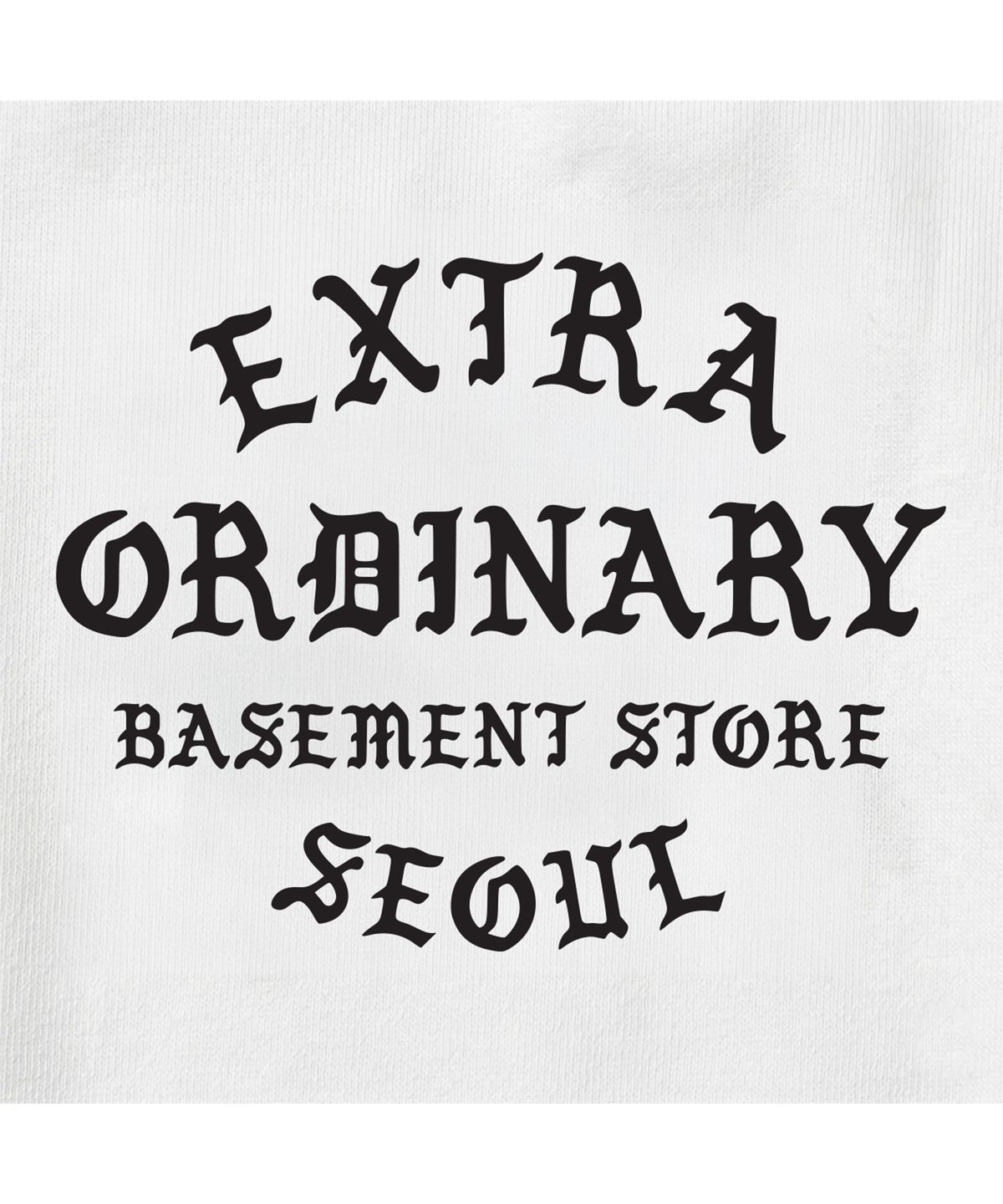 엑스트라오디너리(EXTRAORDINARY) EX SEOUL STORE TEE WHITE