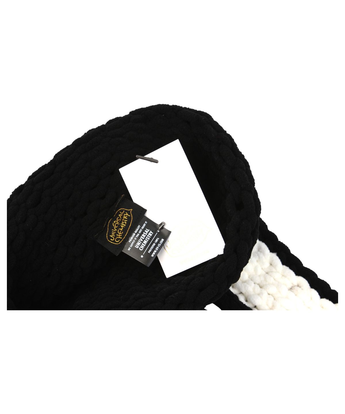 유니버셜 케미스트리(UNIVERSAL CHEMISTRY) Rabbit Black Knit Beanie 고양이비니