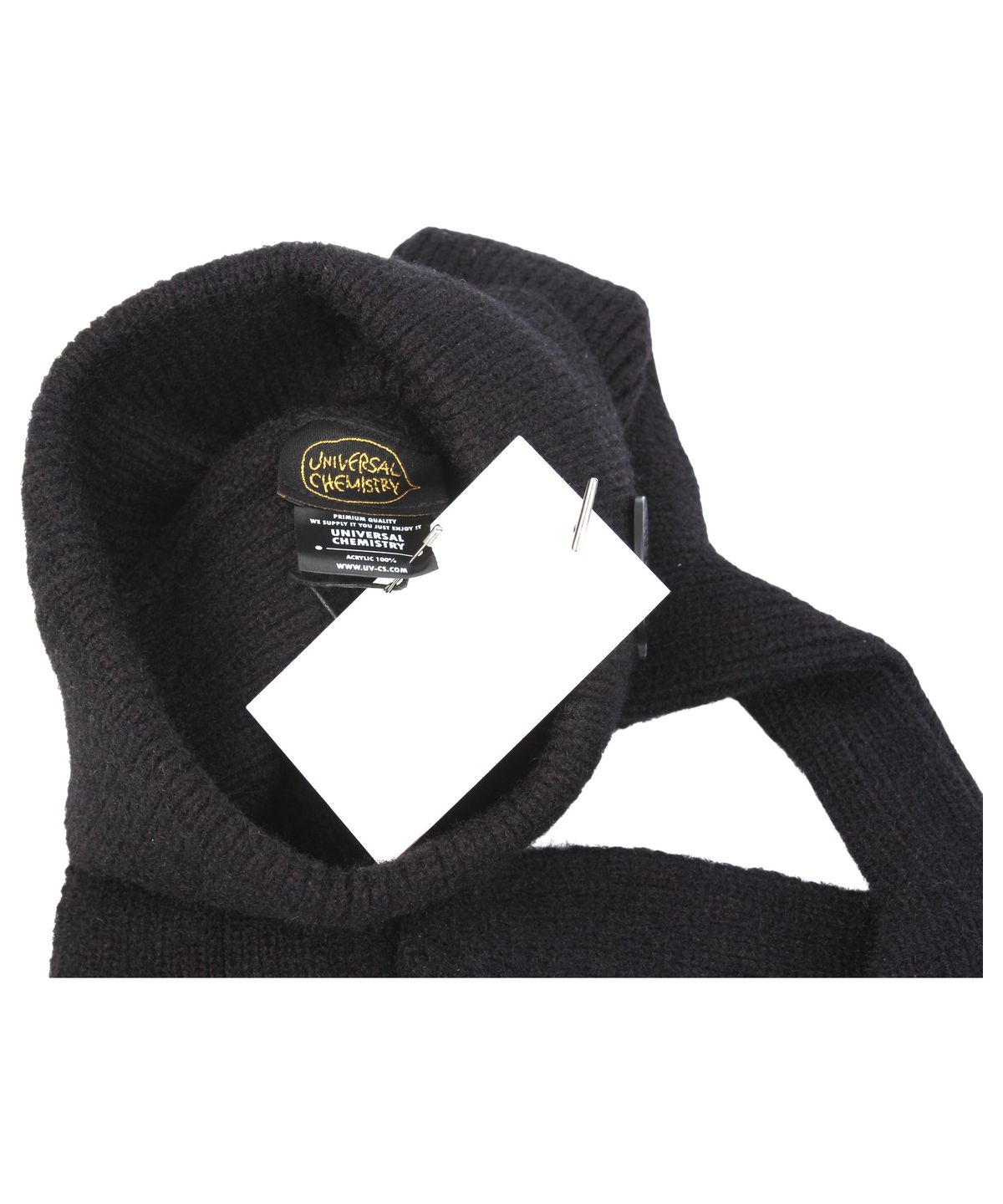 유니버셜 케미스트리(UNIVERSAL CHEMISTRY) Rabbit Short Ear Black Beanie 고양이비니