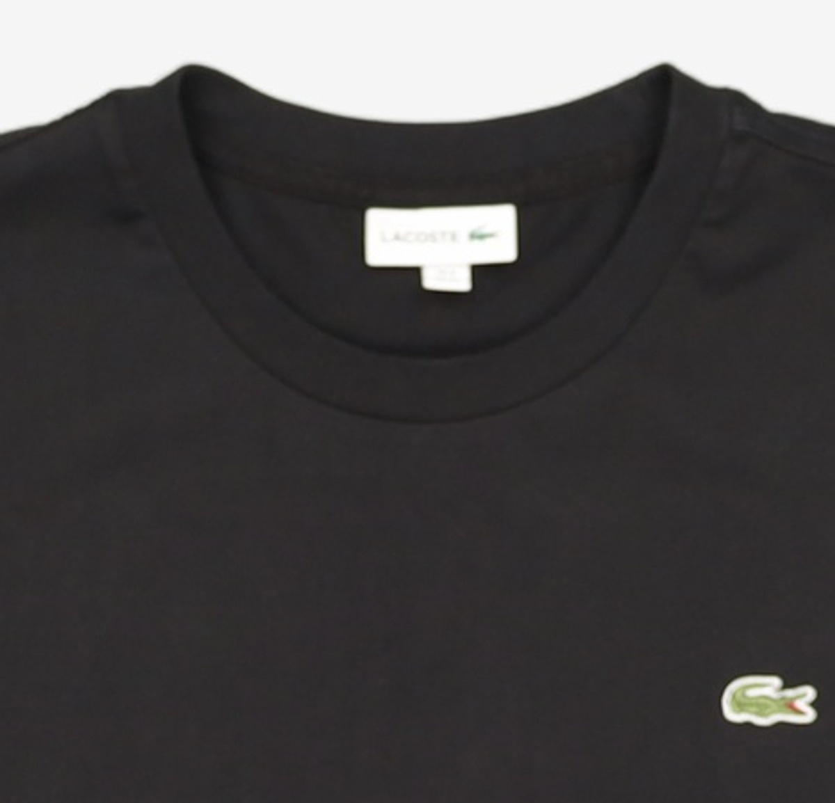 라코스테(LACOSTE) 남성 베이직 크루넥 티셔츠 [블랙] XL