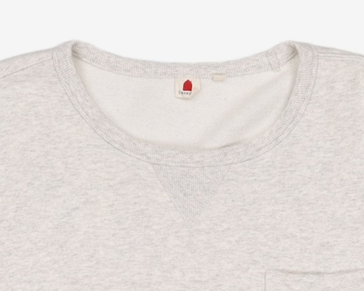 꼬모니노즈(COMONINOZ) POCKET BASIC SWEATSHIRT [4 COLOR] L