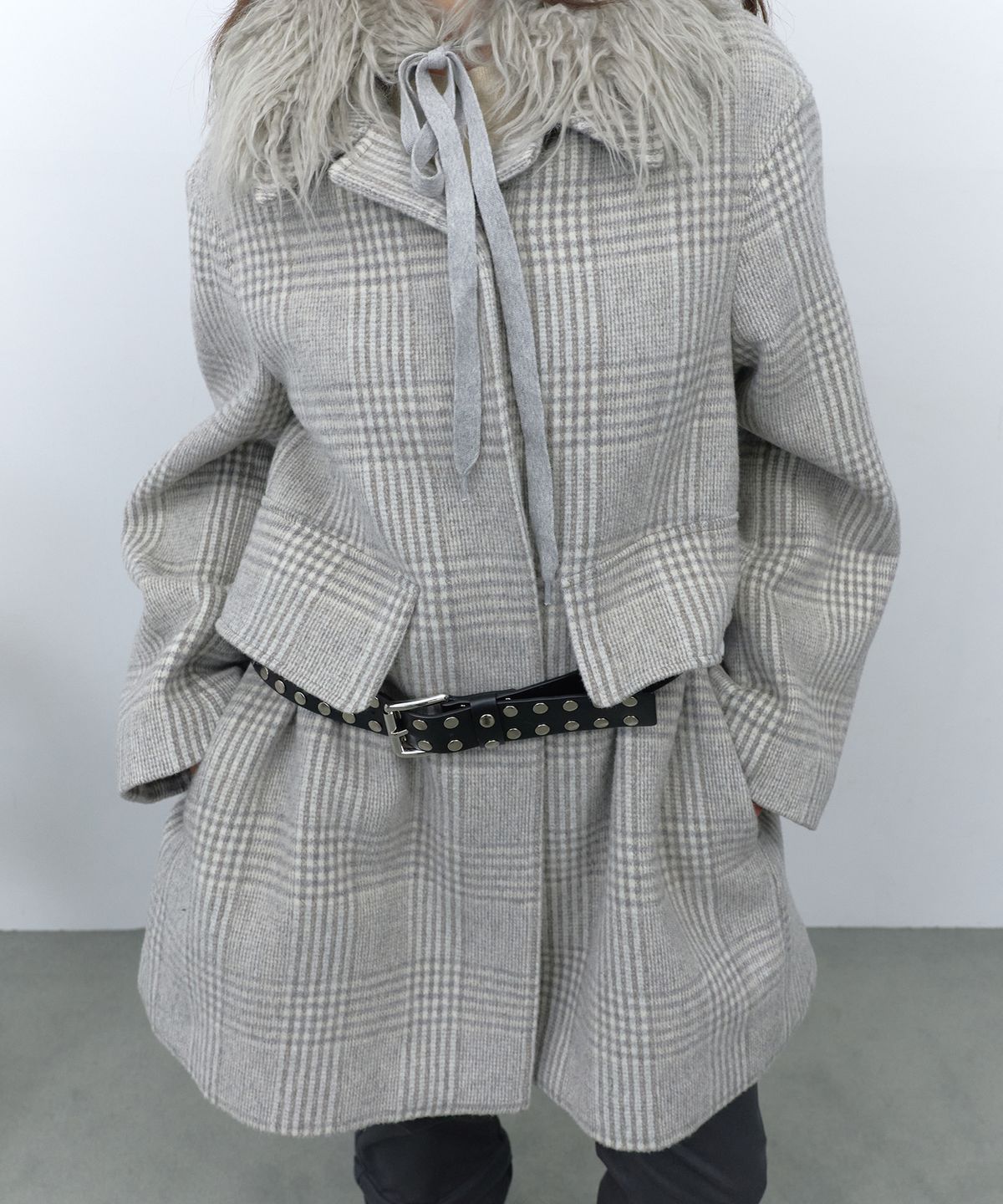 라피네아뜰리에(RAFFINE ATELIER) 글렌 체크 울 코트