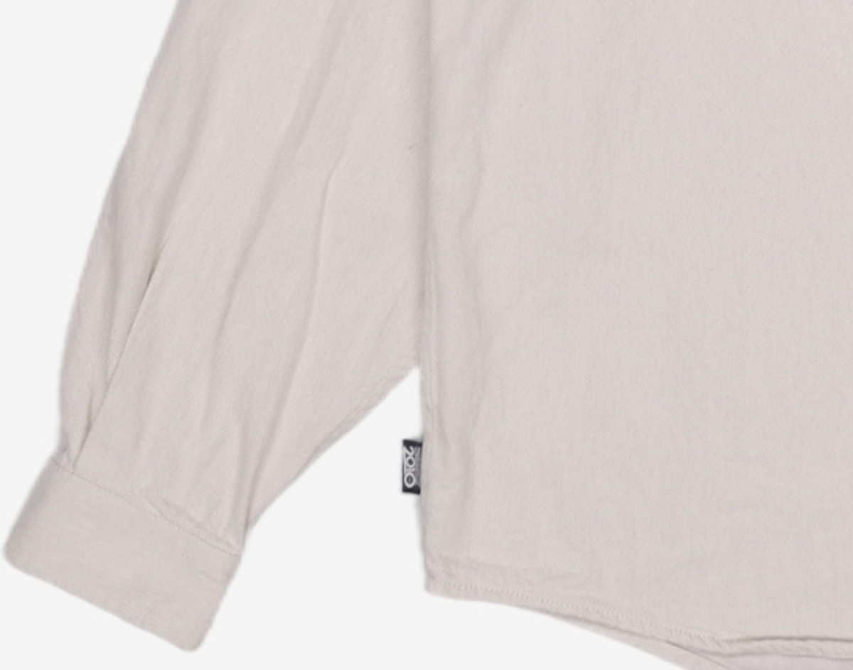 디스이즈네버댓(THISISNEVERTHAT) Half Zip Shirt Ivory L