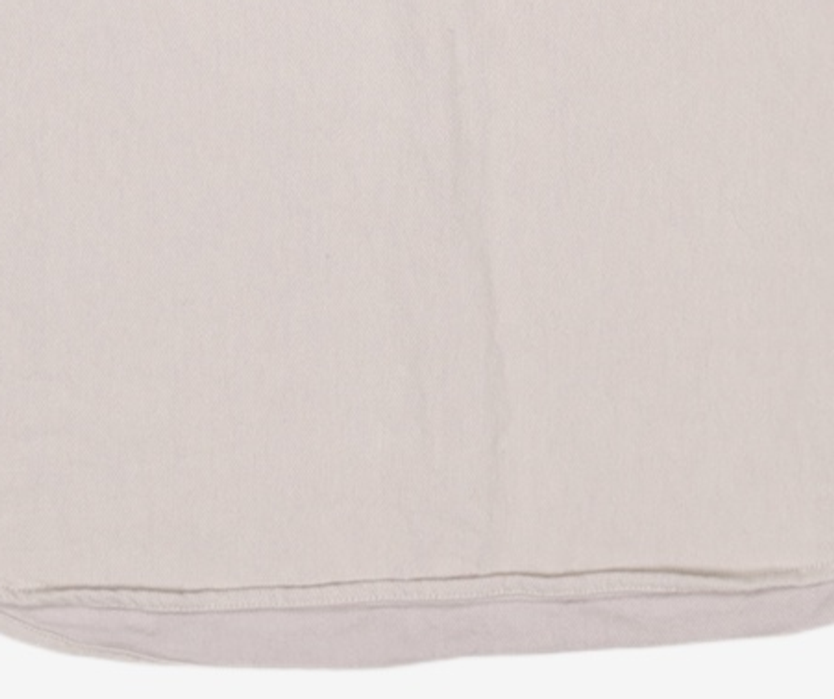 디스이즈네버댓(THISISNEVERTHAT) Half Zip Shirt Ivory L