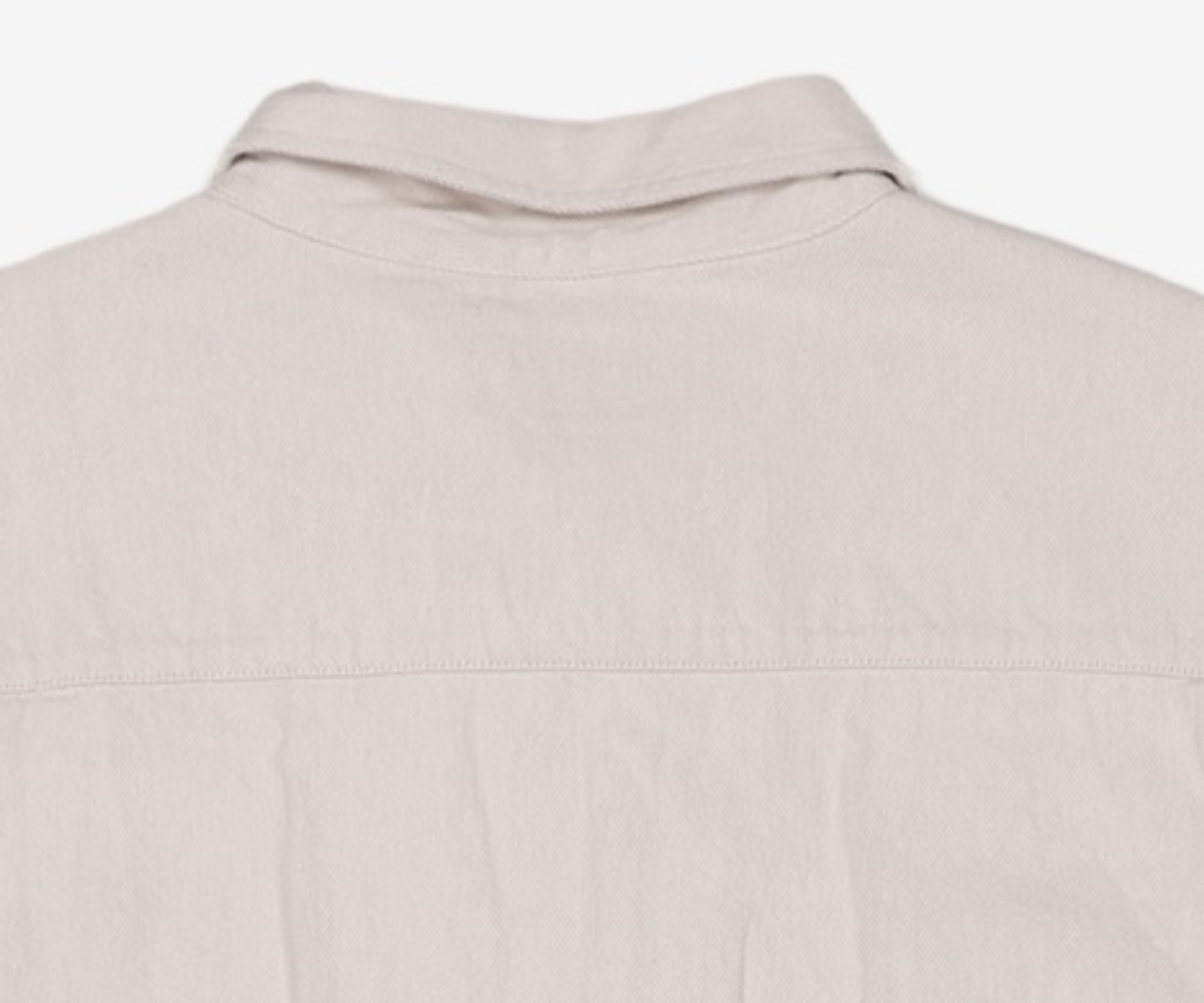 디스이즈네버댓(THISISNEVERTHAT) Half Zip Shirt Ivory L