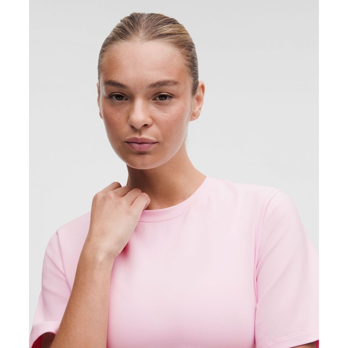 룰루레몬(LULULEMON) Luon 와이드 슬리브 키홀 요가 티셔츠  BLLP