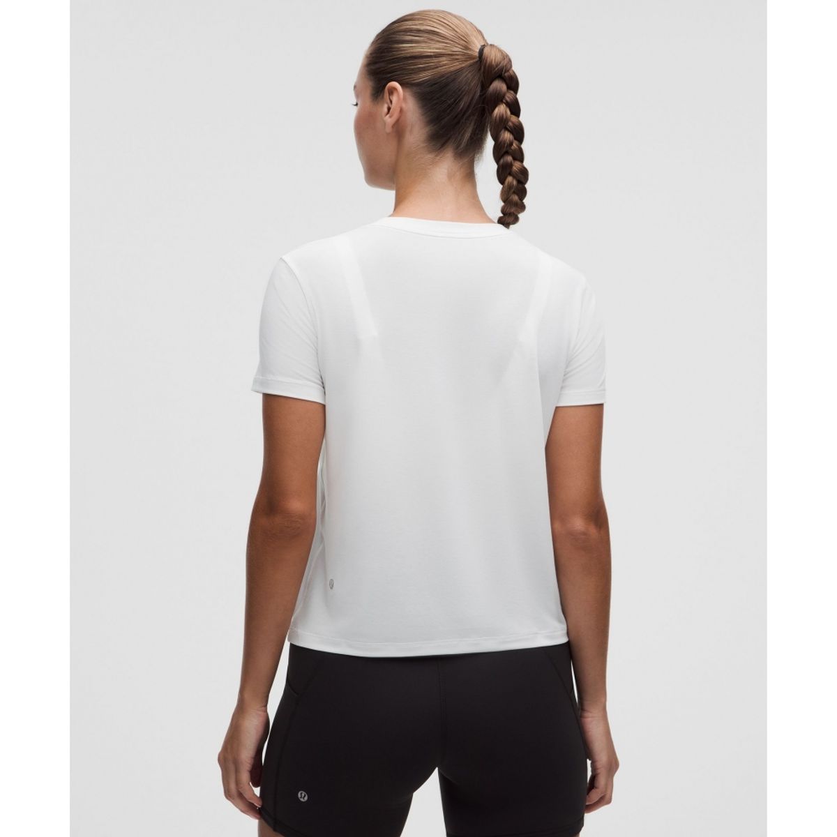 룰루레몬(LULULEMON) 저지 트레이닝 클래식 핏 티셔츠 *워드마크  WHT