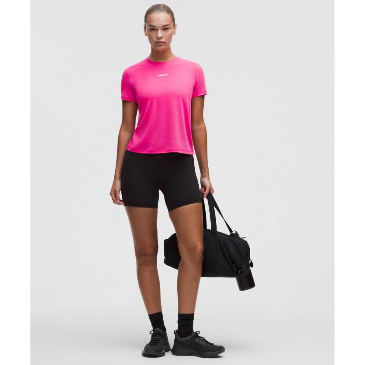 룰루레몬(LULULEMON) 저지 트레이닝 클래식 핏 티셔츠 *워드마크  FLFT