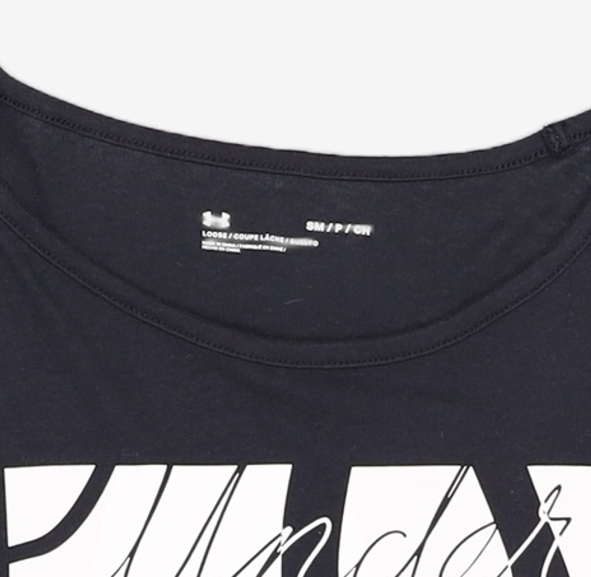 언더아머(UNDERARMOUR) 여성 라이브 스크립트 패션 반팔티 1363494-001 S