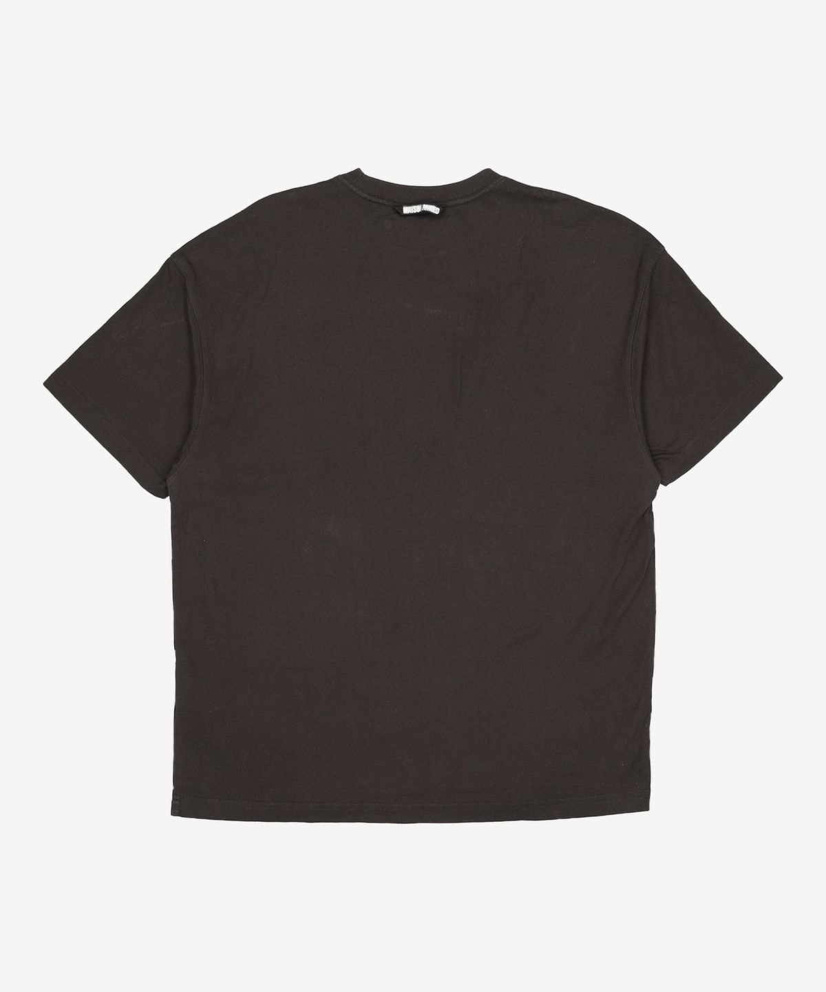 메종미네드(MAISON MINED) EMBLEM GATHER HALF T BLACK M
