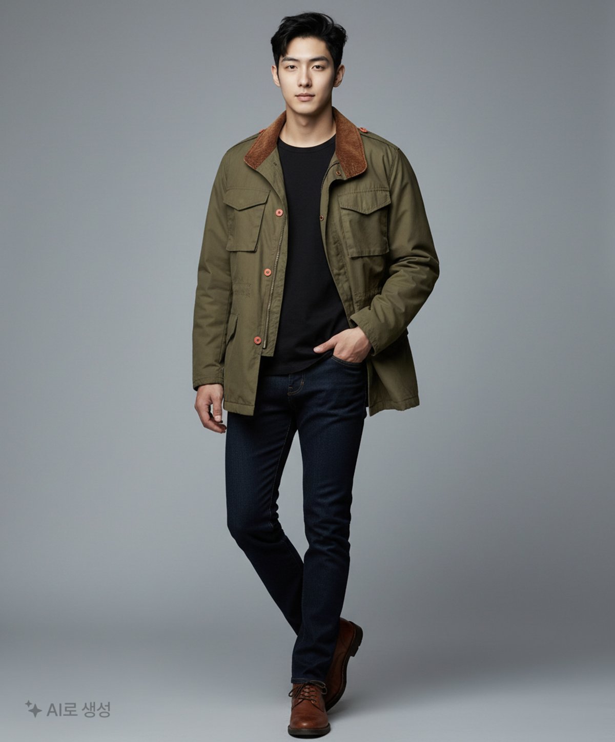 리즈본마켓(Lisbon Market) 사파리/헌팅 재킷 M