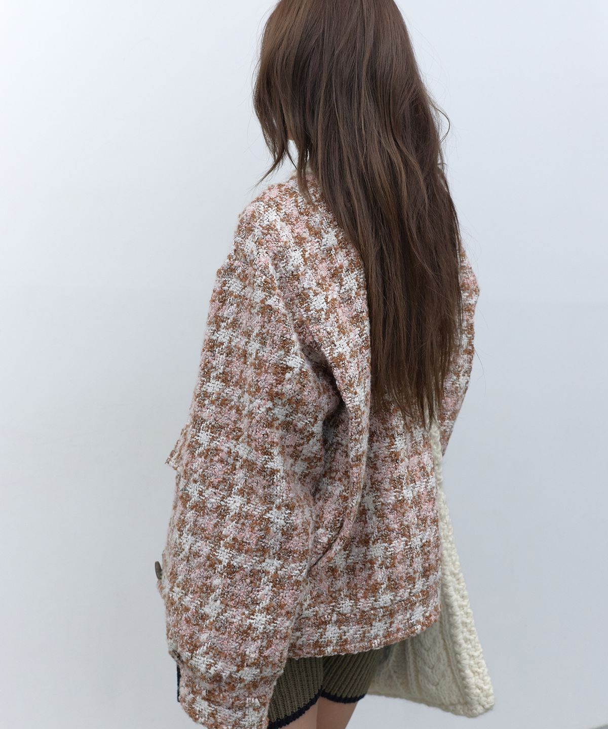 라피네아뜰리에(RAFFINE ATELIER) 트위드 보머 자켓