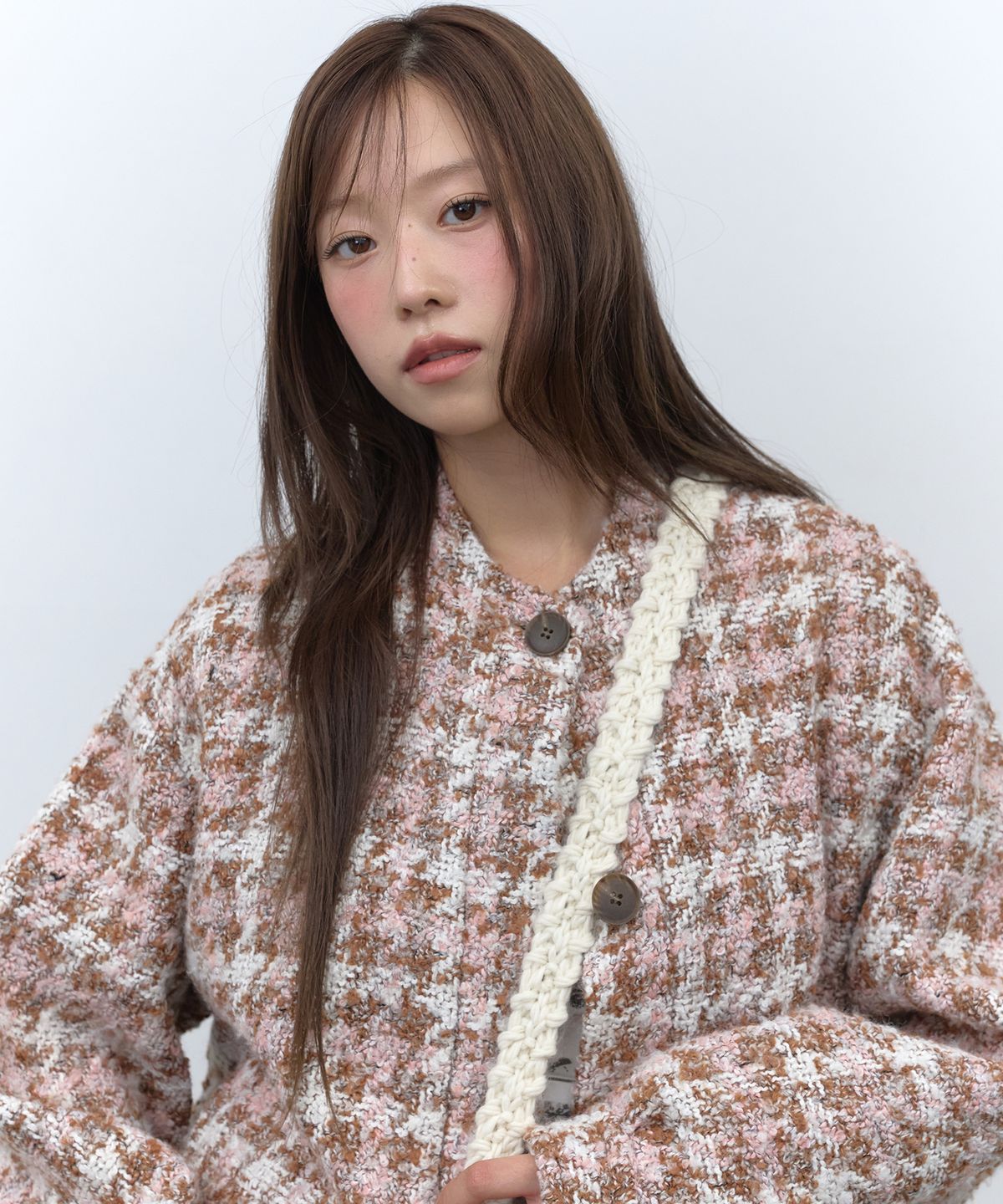 라피네아뜰리에(RAFFINE ATELIER) 트위드 보머 자켓