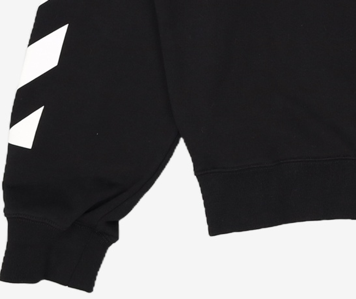 오프화이트(OFF-WHITE) 남성 디아그 헬베티카 오버사이즈 스웨트셔츠 - 블랙 / OMBA058C99FLE0011001 XL