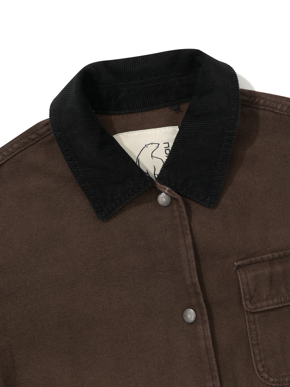 노르디스크(NORDISK) 데님 워크 자켓 - W_Dark Brown