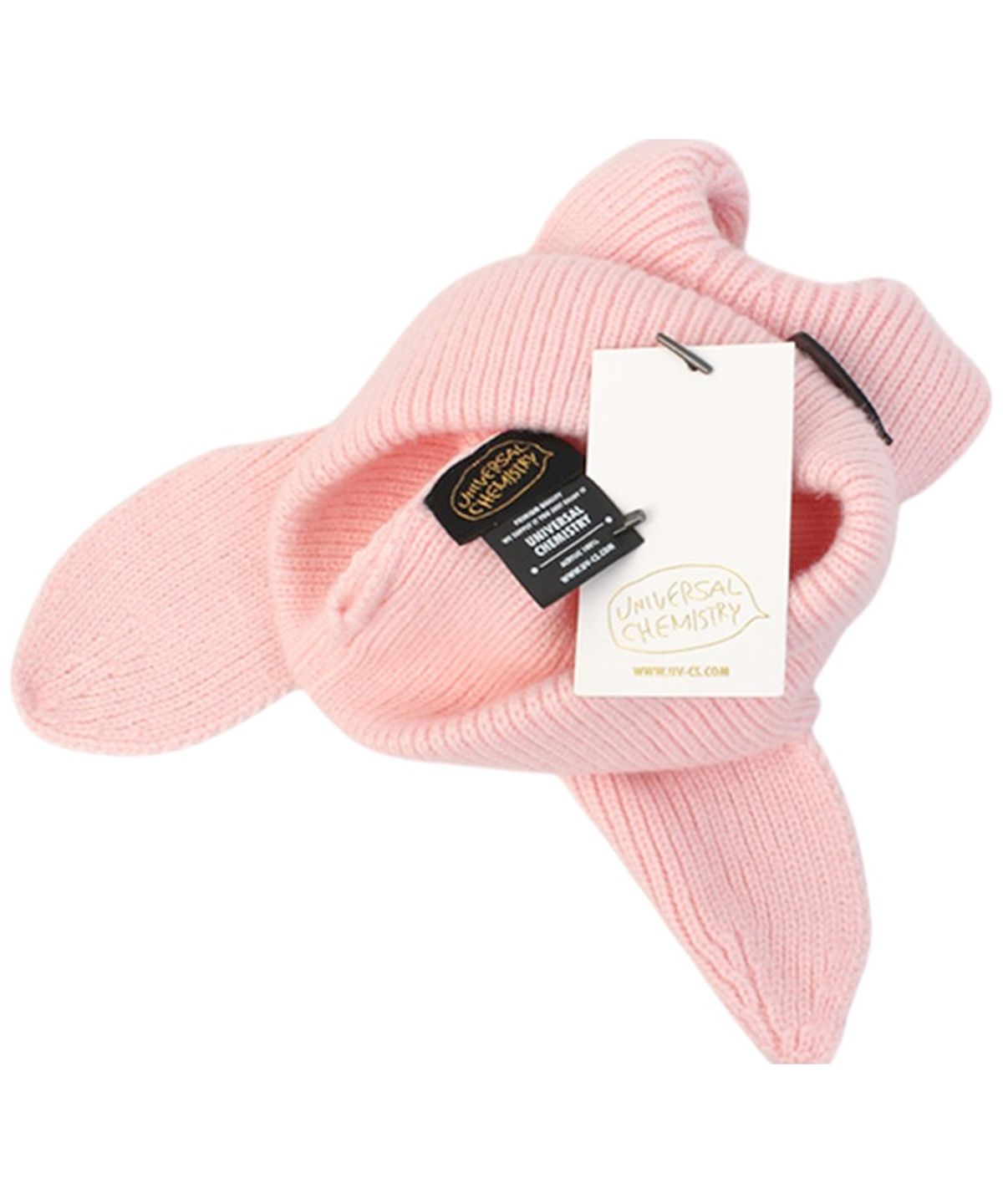 유니버셜 케미스트리(UNIVERSAL CHEMISTRY) Rabbit Short Ear Pink Beanie 고양이비니