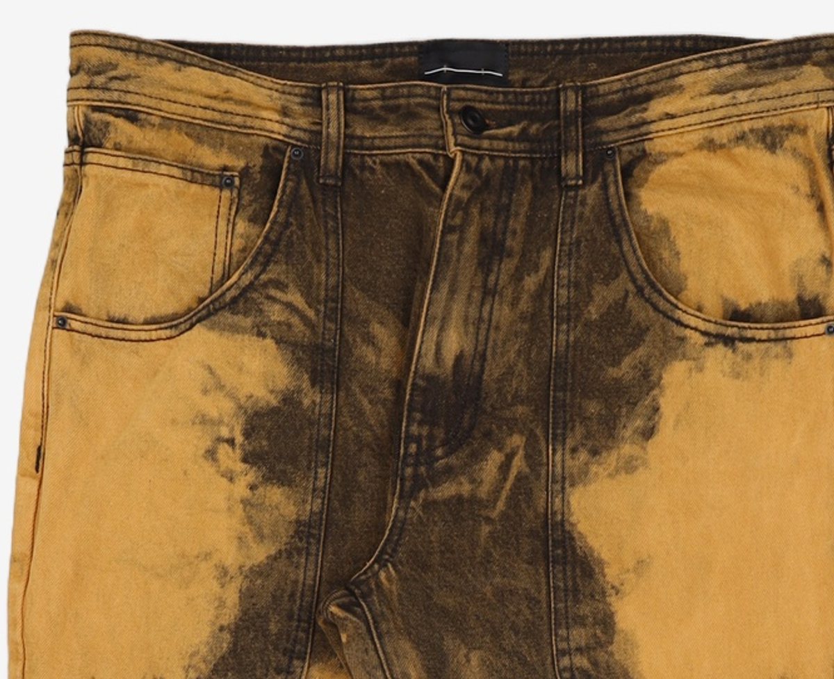 메종미네드(MAISON MINED) CHEDDAR ORANGE CURVE DENIM PANTS 50