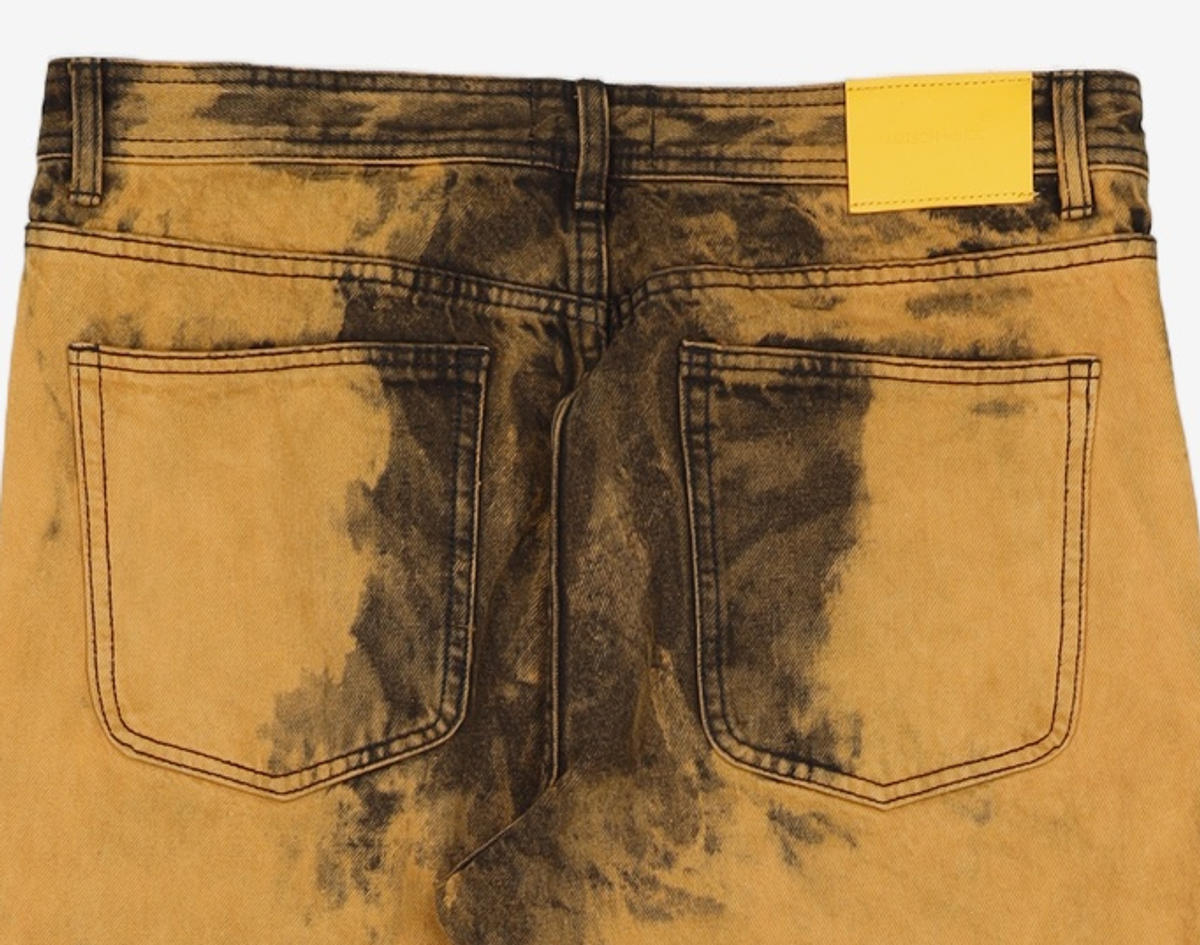 메종미네드(MAISON MINED) CHEDDAR ORANGE CURVE DENIM PANTS 50