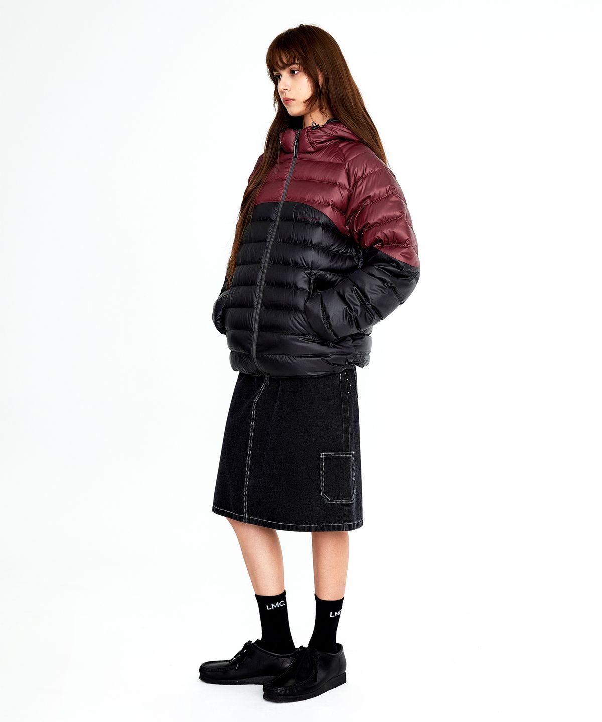 엘엠씨(LMC) CONTRAST LIGHT WEIGHT DOWN JACKET black