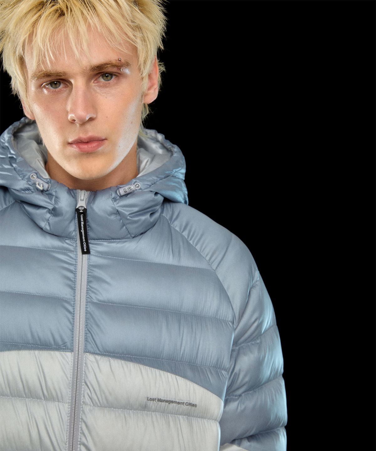 엘엠씨(LMC) CONTRAST LIGHT WEIGHT DOWN JACKET black
