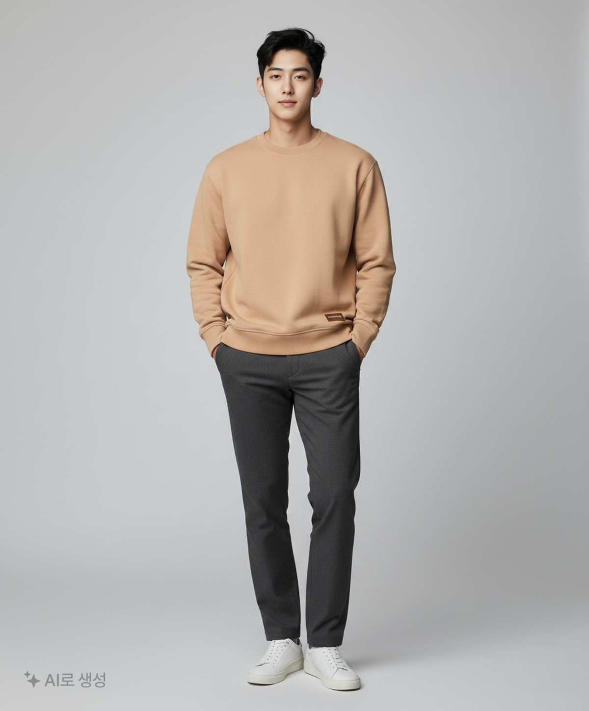 브롬톤 런던(BROMPTON LONDON) JACQUARD SWEATSHIRT - IVORY (P241USW405) XL