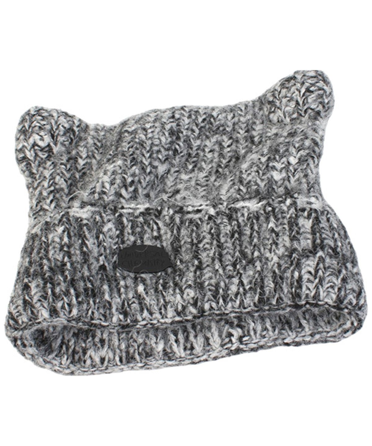 유니버셜 케미스트리(UNIVERSAL CHEMISTRY) Cat Vintage Knit Black Beanie 고양이비니