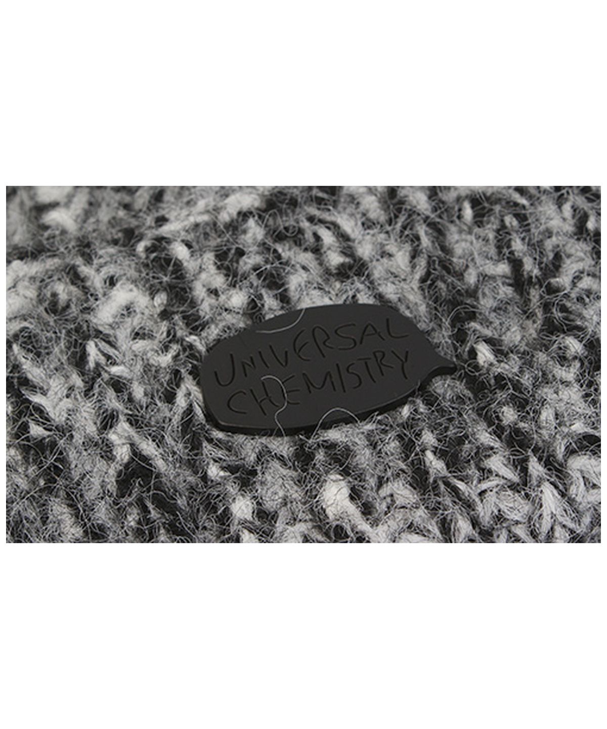유니버셜 케미스트리(UNIVERSAL CHEMISTRY) Cat Vintage Knit Black Beanie 고양이비니