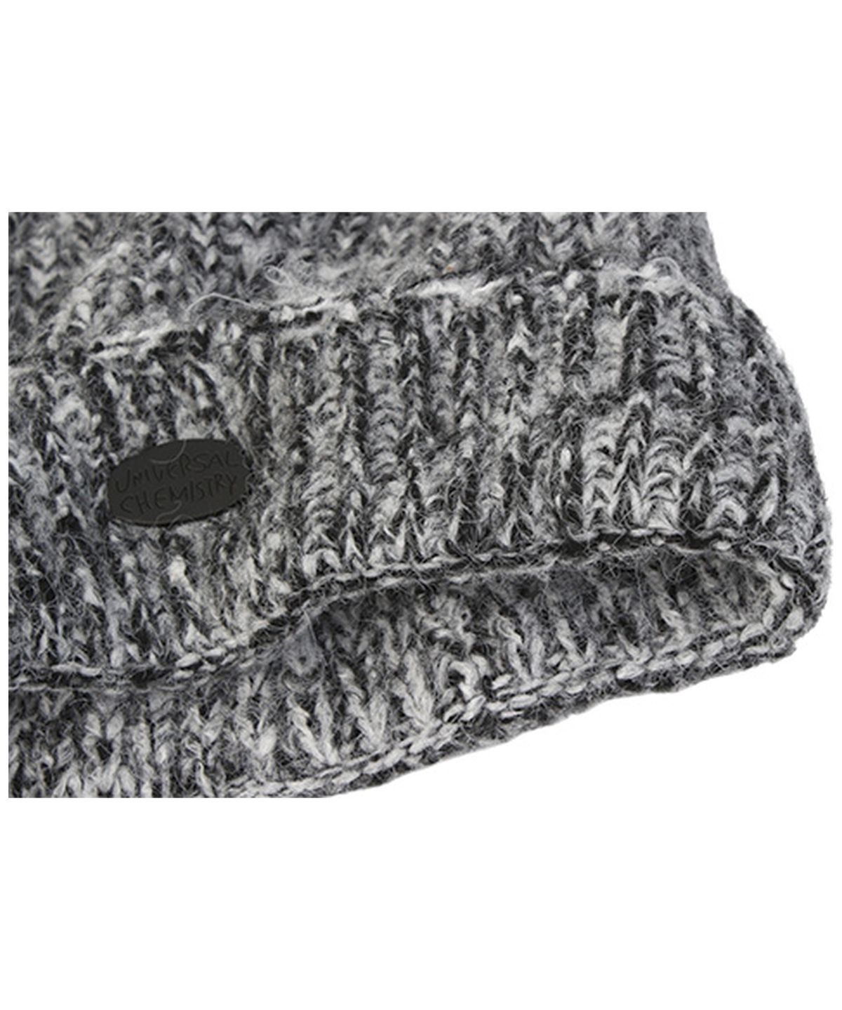 유니버셜 케미스트리(UNIVERSAL CHEMISTRY) Cat Vintage Knit Black Beanie 고양이비니
