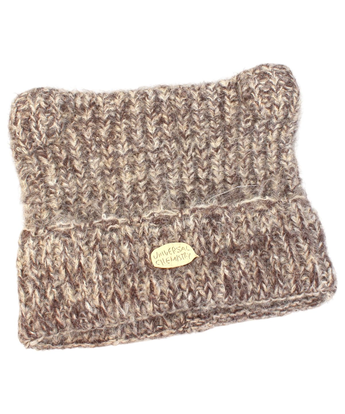 유니버셜 케미스트리(UNIVERSAL CHEMISTRY) Cat Vintage Knit Beige Beanie 고양이비니