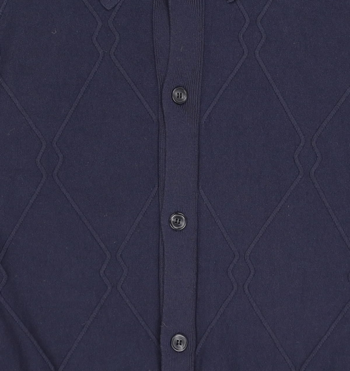 셔터(SHIRTER) LOGO PATTERN HALF CARDIGAN (BLACK) L