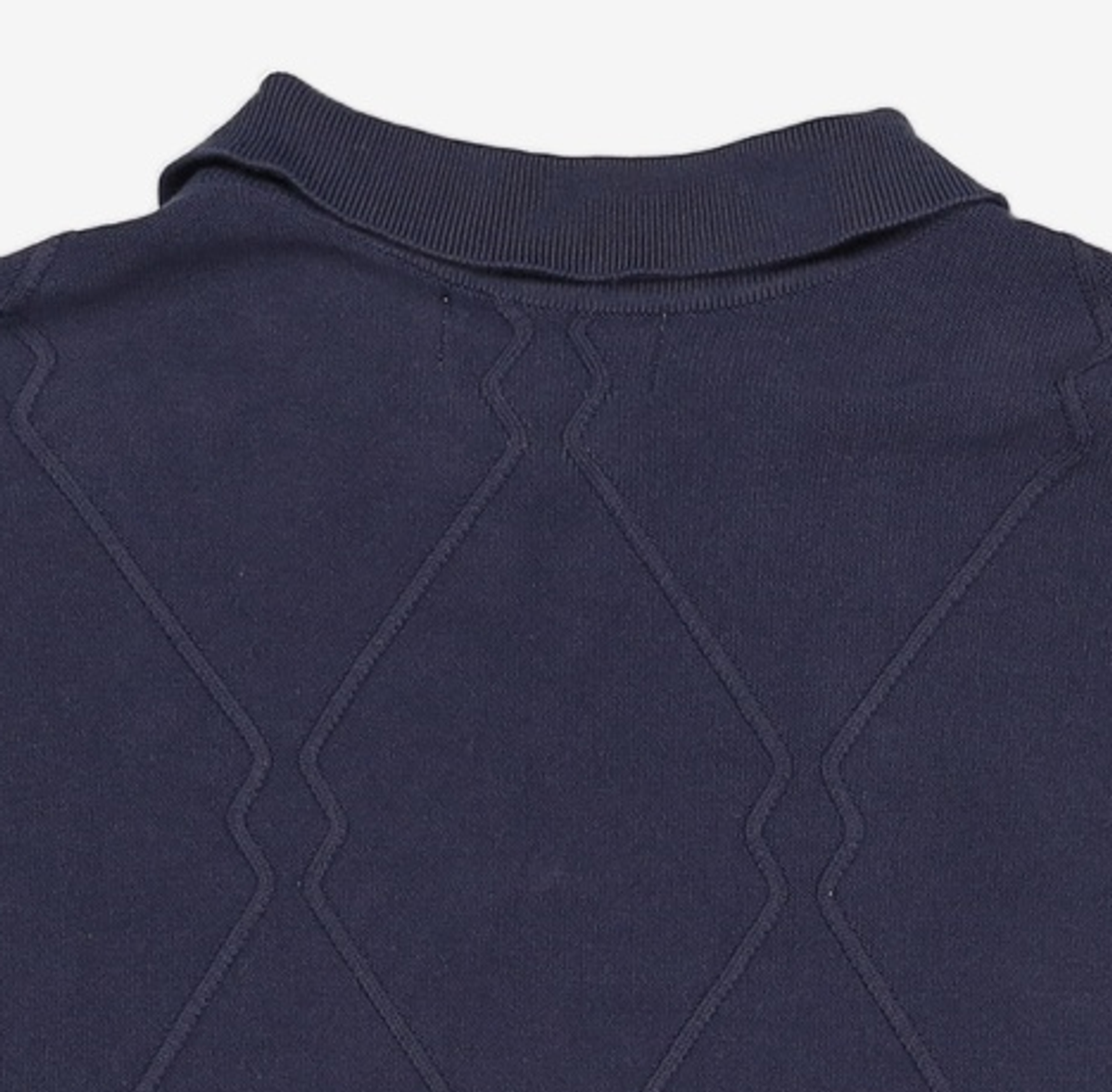 셔터(SHIRTER) LOGO PATTERN HALF CARDIGAN (BLACK) L