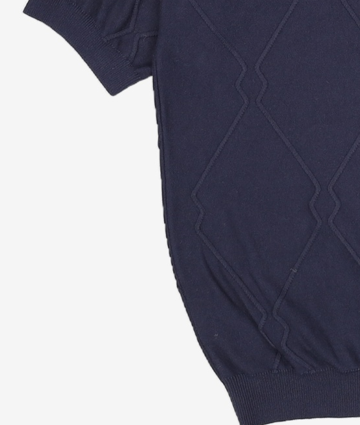 셔터(SHIRTER) LOGO PATTERN HALF CARDIGAN (BLACK) L