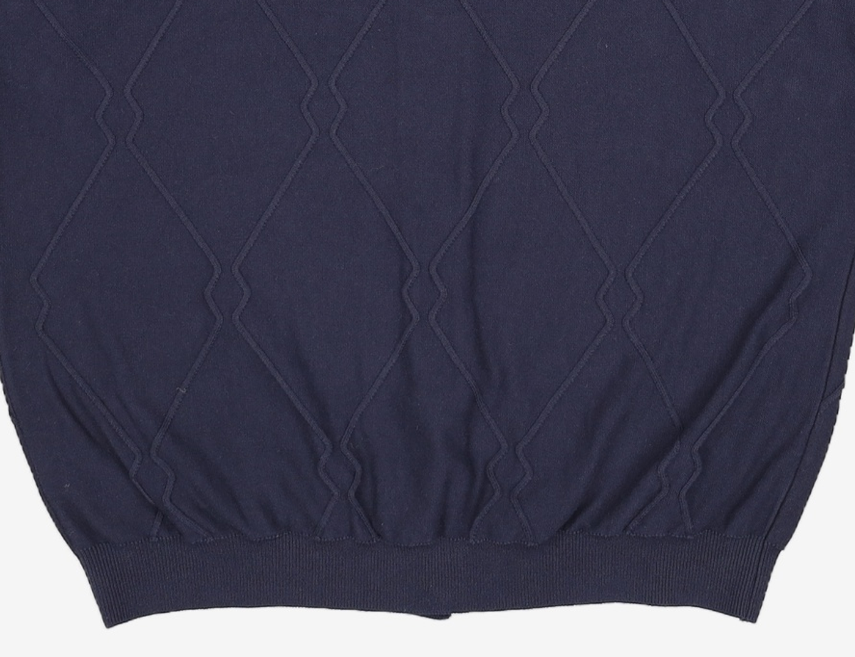 셔터(SHIRTER) LOGO PATTERN HALF CARDIGAN (BLACK) L