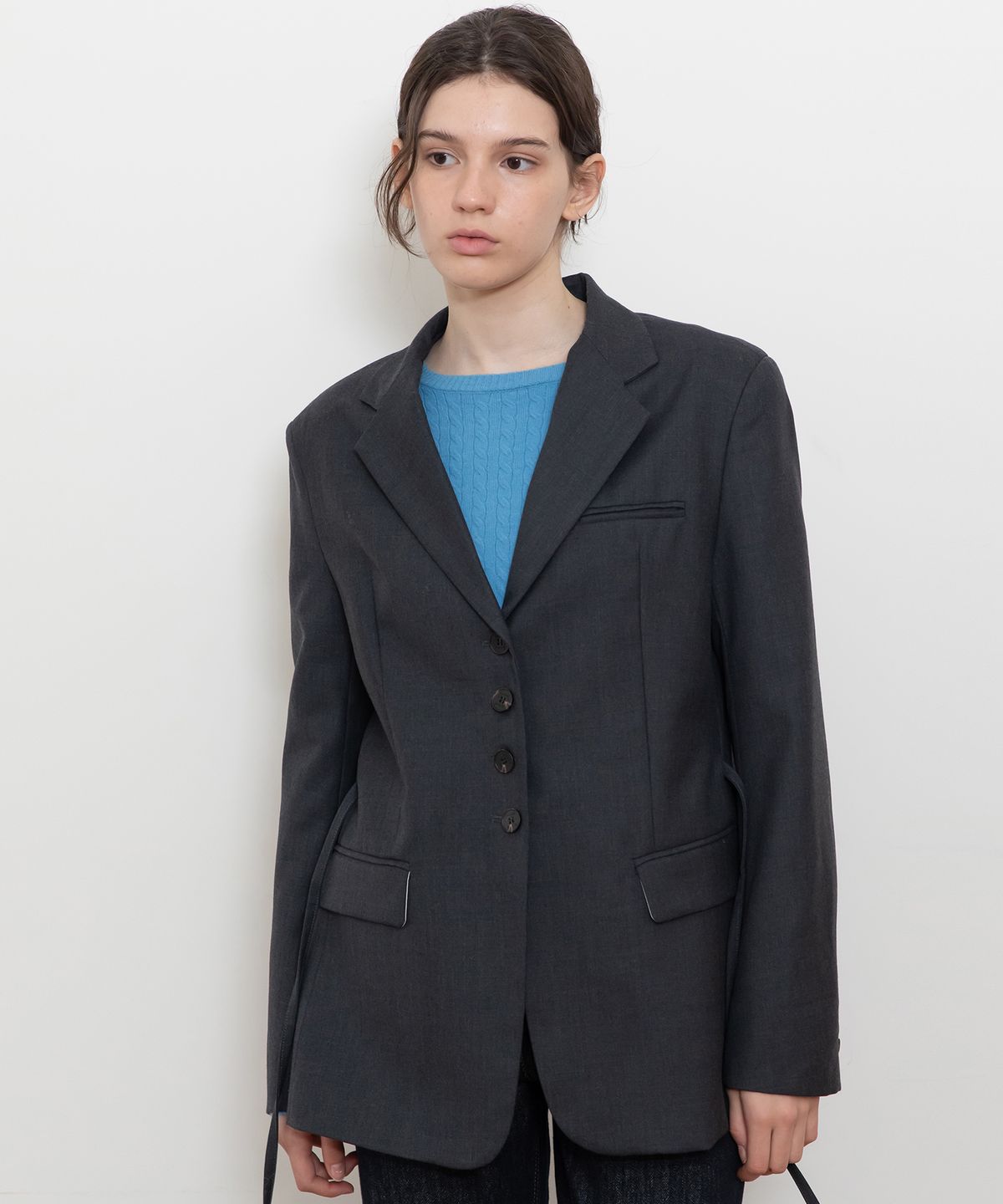제이마크뉴욕(JMARKNEWYORK) Tailored single slit jacket_2color