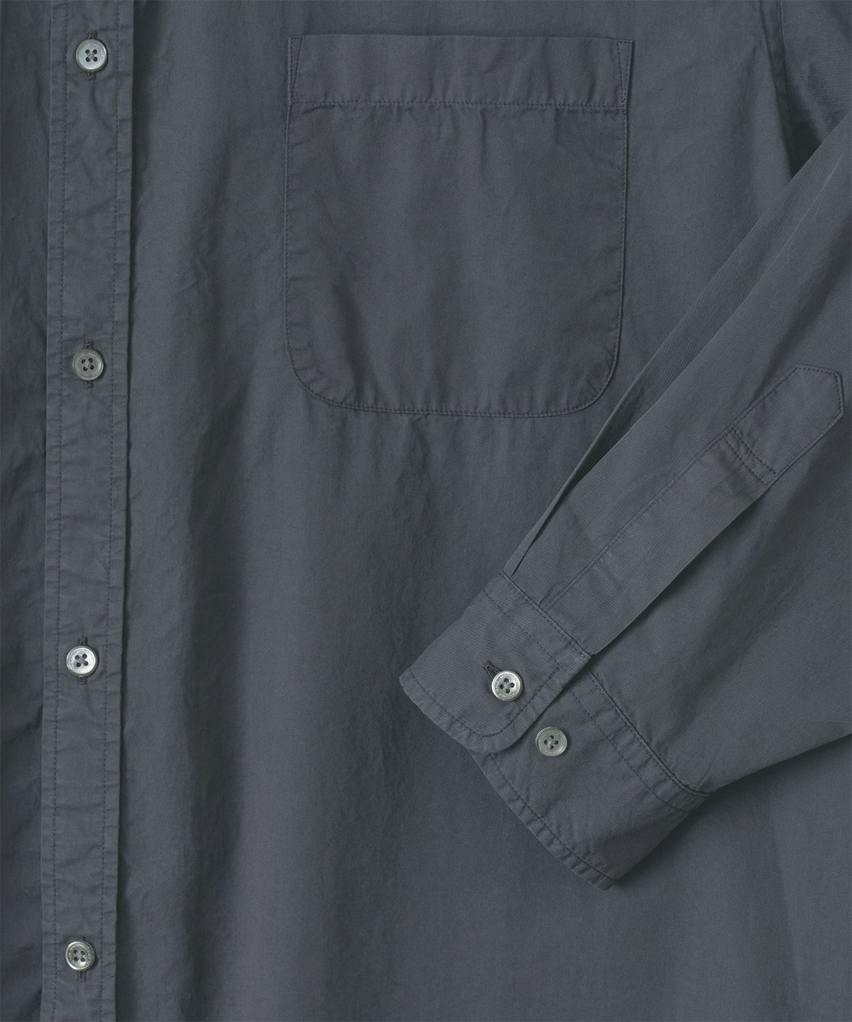 어나더 오피스(ANOTHER OFFICE) Neo Bold Garment Shirt (Carbon)
