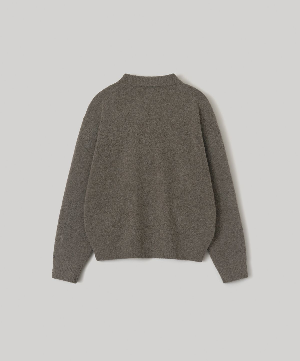 어나더 오피스(ANOTHER OFFICE) Boucle Knit Blouson (Soil)
