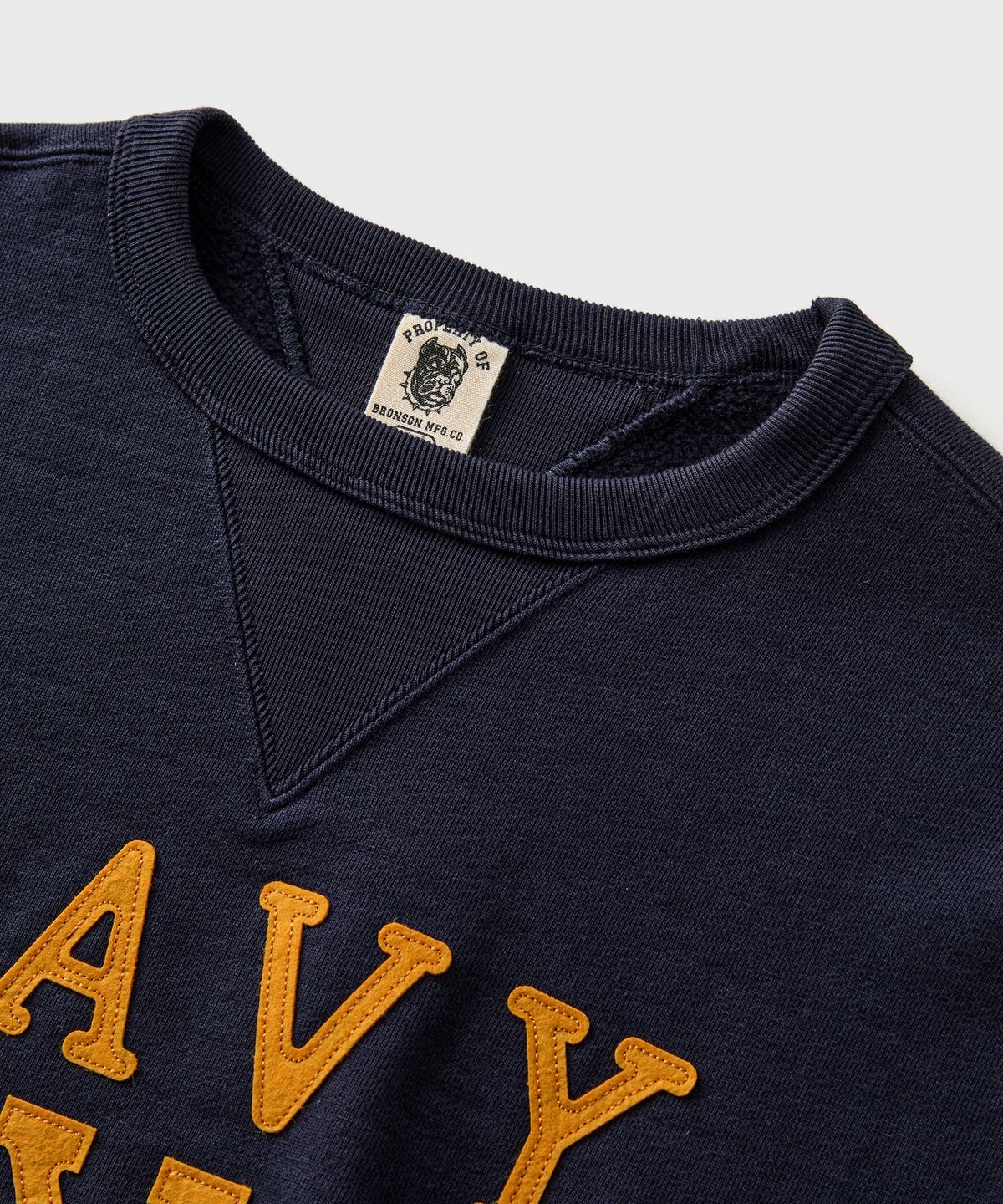 브론슨(BRONSON) Navy Yard Instructor Reverse Weave Sweatshirt Navy