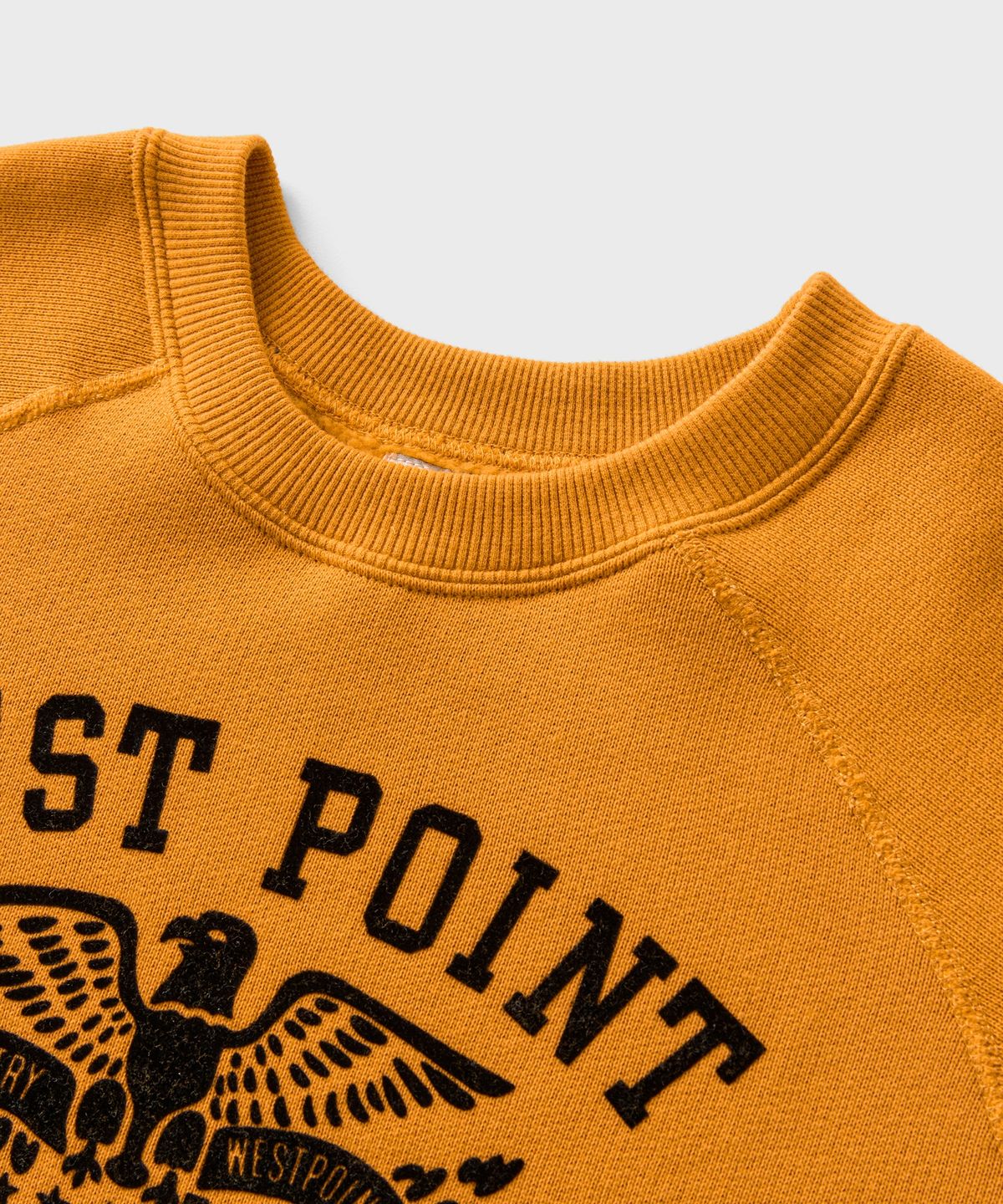 브론슨(BRONSON) Heavyweight USMA Raglan Sweatshirt Yellow