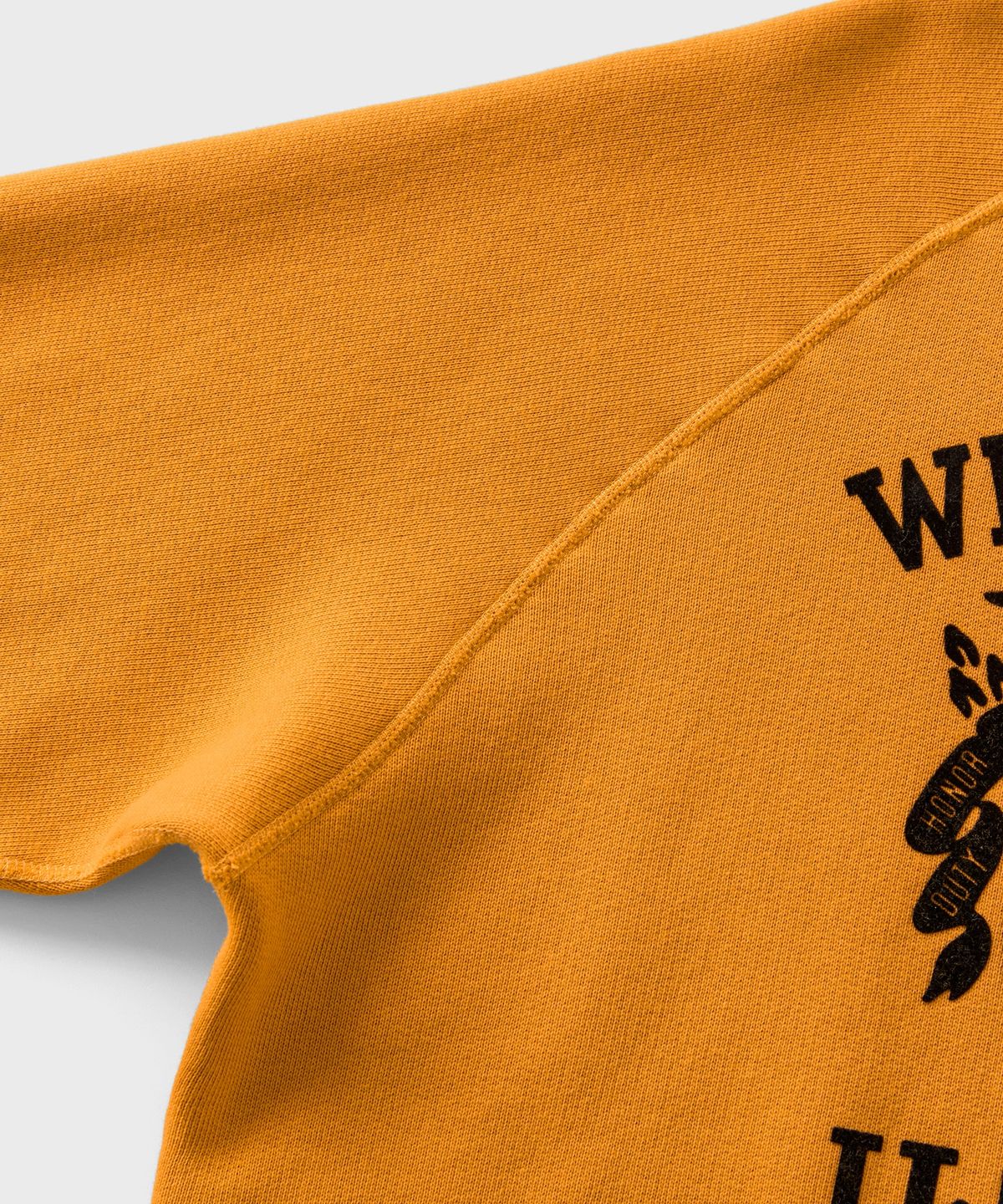 브론슨(BRONSON) Heavyweight USMA Raglan Sweatshirt Yellow