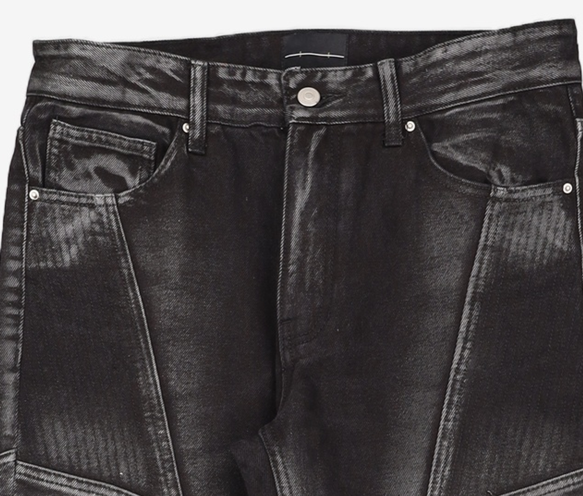 메종미네드(MAISON MINED) CURVE LEAD DENIM PANTS BLACK 48