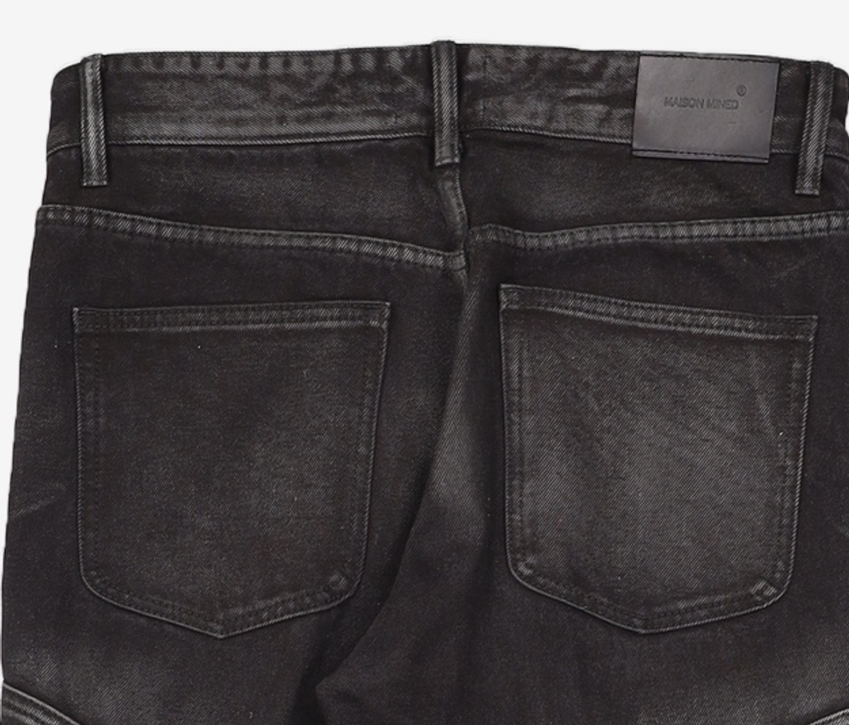 메종미네드(MAISON MINED) CURVE LEAD DENIM PANTS BLACK 48