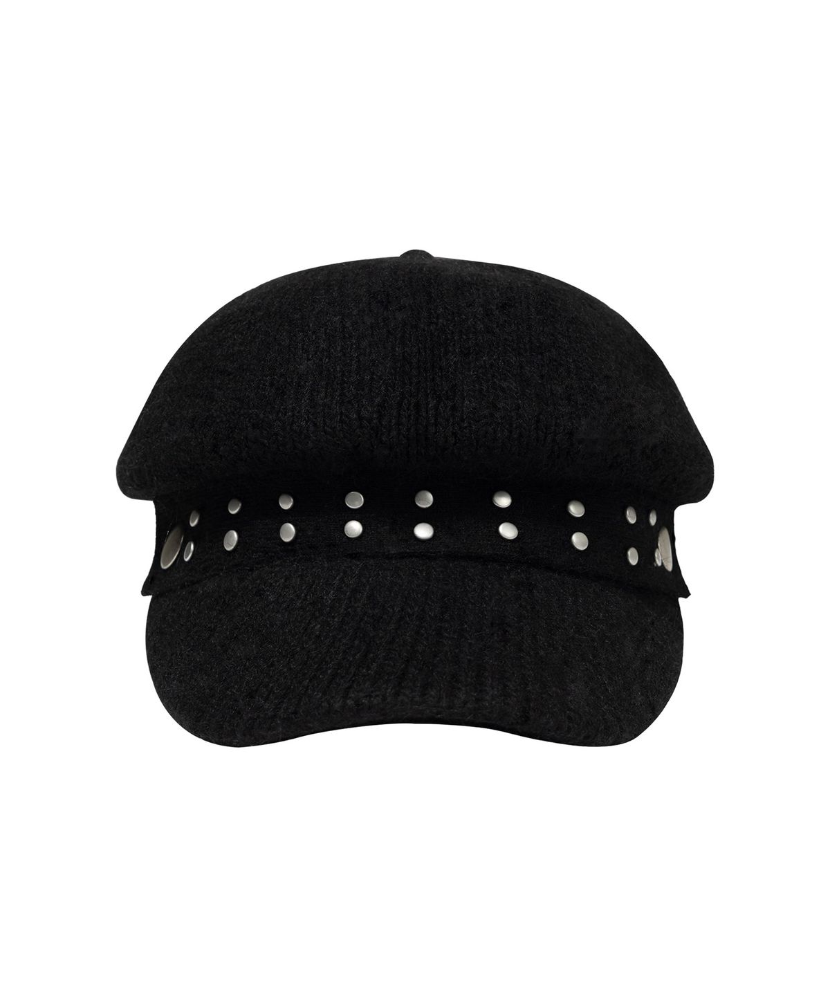 팬시클럽(FANCY CLUB) 스터드 니트 마린캡 (BLACK) F26ZE414