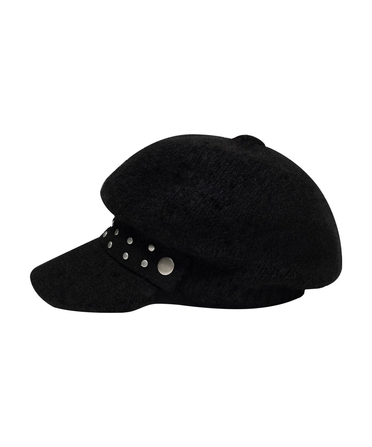 팬시클럽(FANCY CLUB) 스터드 니트 마린캡 (BLACK) F26ZE414
