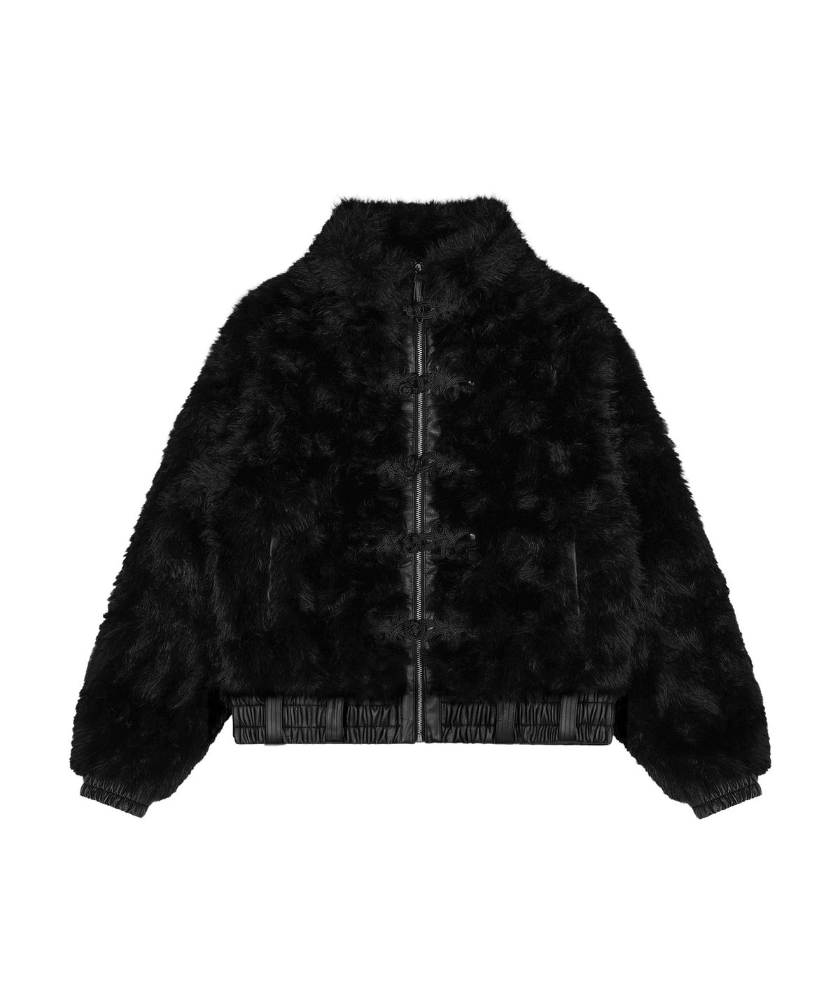팬시클럽(FANCY CLUB) 토글 레더 퍼 자켓 (BLACK) F26ZA503