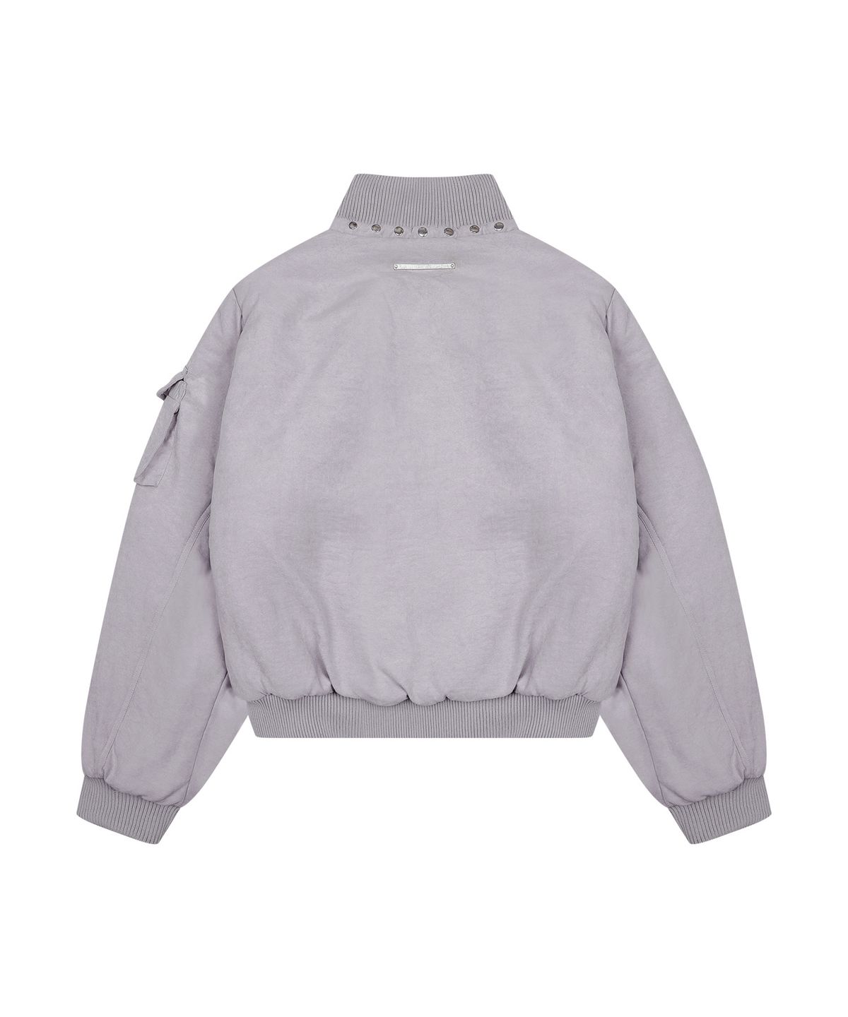 팬시클럽(FANCY CLUB) 하이넥 빈티지 퀄팅 자켓 (GRAY) F26ZA502